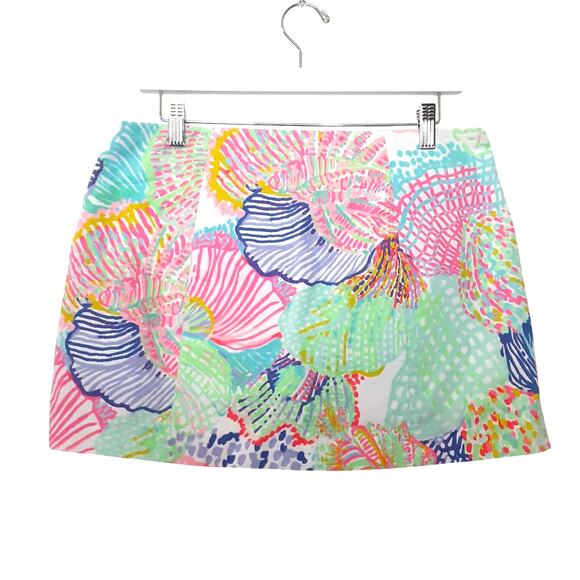 Lilly Pulitzer January Skort Roar of the Seas Coral Ocean Womens 8 Pickleball - Picture 3 of 15